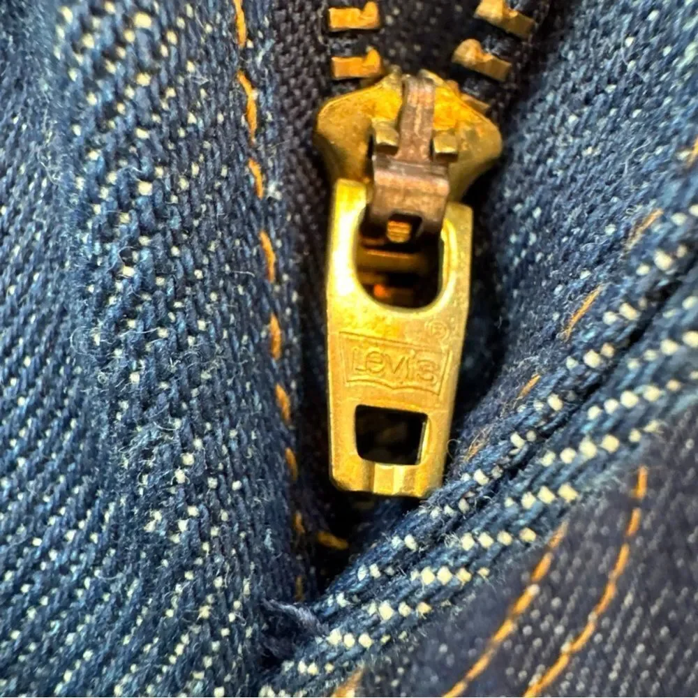 Vintage 80s Levi’s Saddleman Bootcut Jeans Deadstock 20517-0217 40x30 Orange Tab